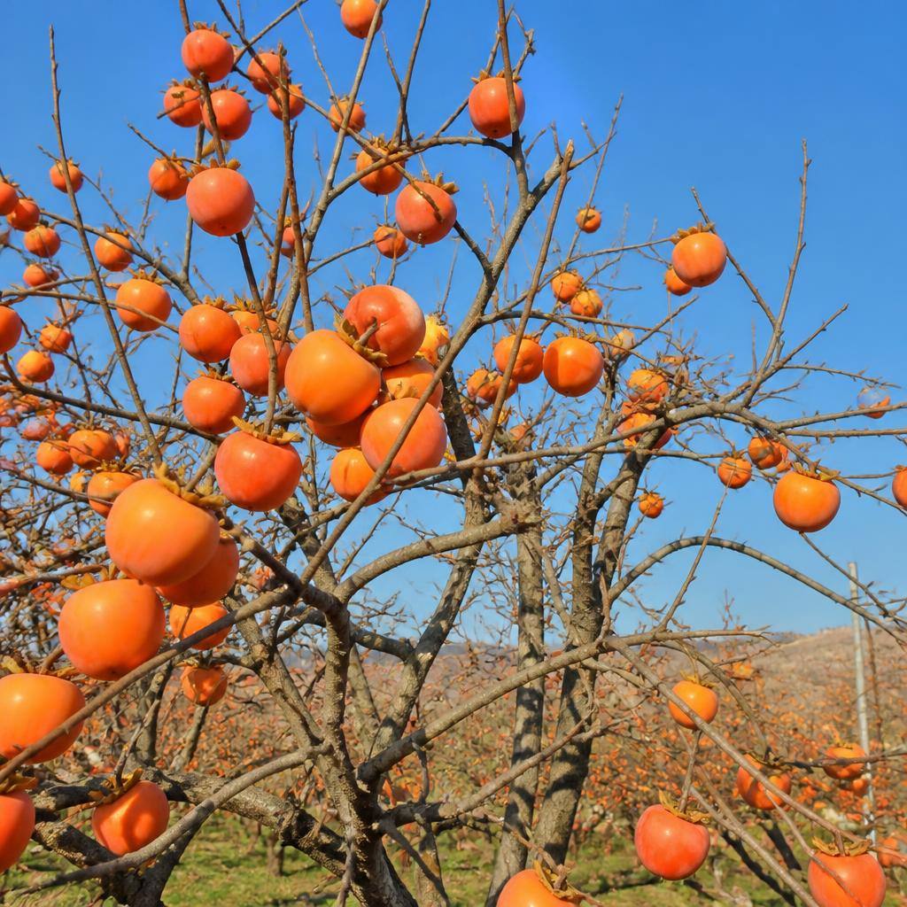 אפרסמון (Sharon Fruit) – מדריך גידול, זנים והנבה בישראל