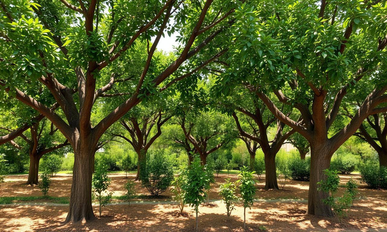 צל בגינה – אילו עצי פרי אוהבים צל ואיך להשתמש נכון במיקרו-אקלים